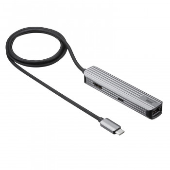 サンワサプライ USB Type-Cマルチ変換アダプタ(HDMI+LAN付) USB-3TCHLP7S-1【メーカー直送：代金引換不可：同梱不可】【北海道・沖縄・離島は配達不可】
