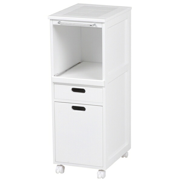 【ポイント10倍】キッチンワゴン (約)幅31&times;奥行42&times;高さ85cm MW-6709WH 萩原【ポイントUP:2026年7月19日20:00～7月26日 1:59まで】｜カー用品・日用品のホームセンター