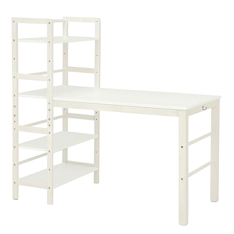 棚付デスク (約)幅120×奥行62×高さ120cm VD-7376WS 萩原