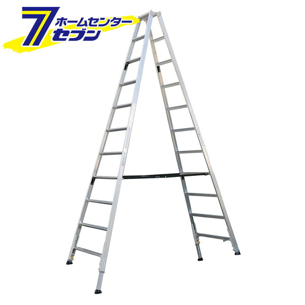 伸縮脚付専用脚立 KARU 約360cm KARU-360 アルインコ [alinco 脚立 高所作業 伸縮脚タイプ アルミ リベット方式 折畳式]