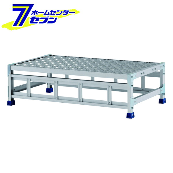 アルインコ 作業台 CSBC 1段 (天板寸法1000x600mm 天板高さ300mm) CSBC131WS [アルミ 天板縞板タイプ 組立式作業台 工場 倉庫 踏台 踏み台 はしご 梯子 ハシゴ DIY 工具 alinco]