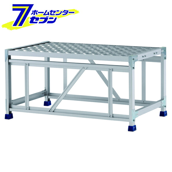 アルインコ 作業台 CSBC 1段 (天板寸法1000x600mm 天板高さ500mm) CSBC151WS [アルミ 天板縞板タイプ 組立式作業台 工場 倉庫 踏台 踏み台 はしご 梯子 ハシゴ DIY 工具 alinco]
