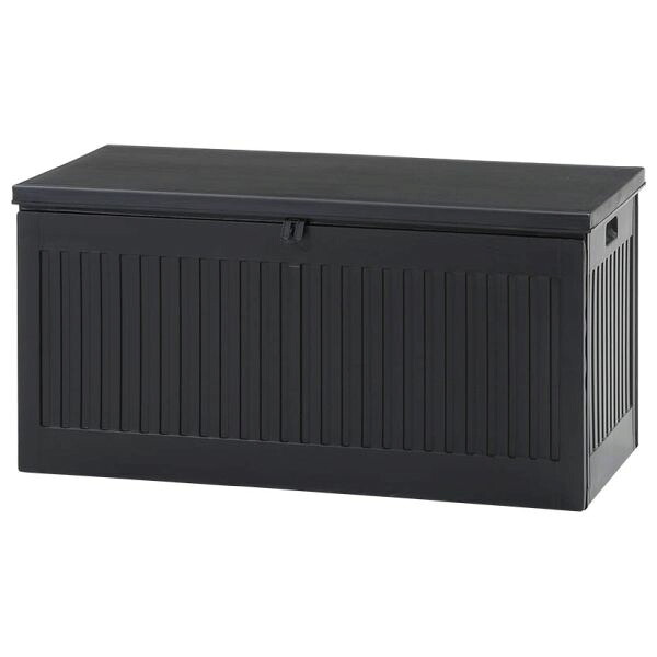 【配送不可｜店頭受取限定】 収納BOX ベンチ BK ブラック 270L 38286 屋外 ガーデンファニチャー｜ホームセンターグッデイ店