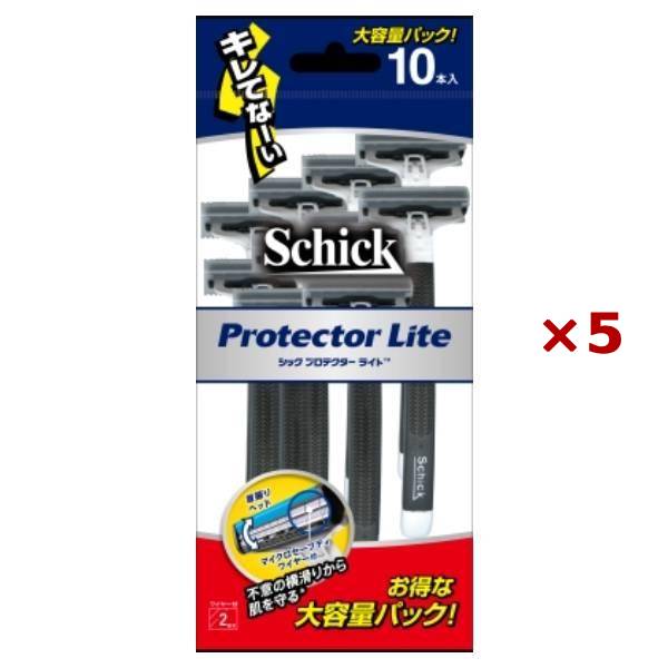 【まとめ買い×5セット】シックジャパン プロテクターライト 10本入 ひげ剃り
