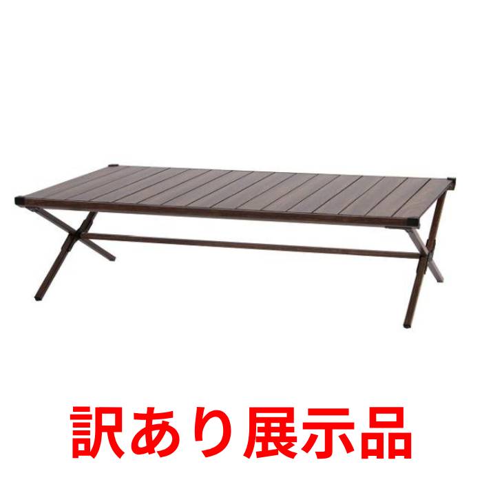 【展示品】【配送不可｜店頭受取限定】武田コーポレーション ウッド調 フォールディングテーブル ブラウン UN2-WFT120BR