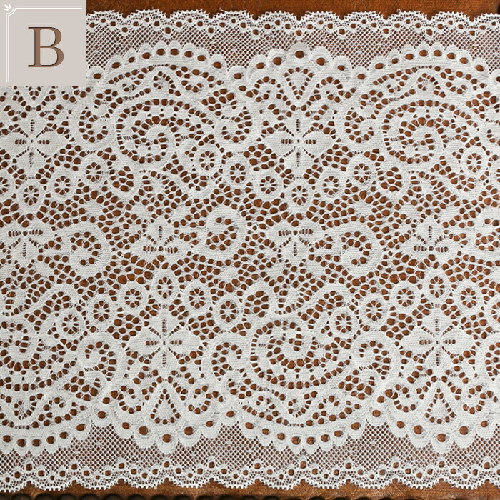 楽天市場 レース 生地 ラッセルレース 白 ホワイト レース 幅広レース 手作りマスク ハンドメイド マスク ストレッチ やわらか素材 軽量 毛糸 手芸 手づくり広場イチカワ