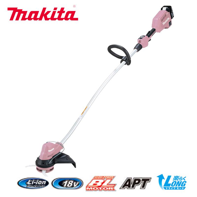 マキタ 充電式草刈機 18V MUR189DSFP (バッテリ、充電器付)ピンク 230mm 草刈機 樹脂刃