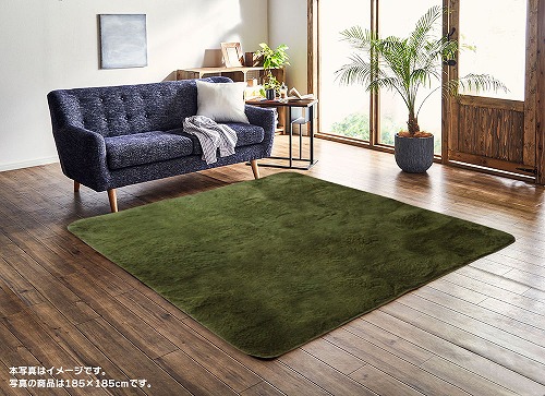 イケヒコ・コーポレーション ラグ フィリップ 約3畳 200&times;250cm オリーブ フィリップ2｜ホームセンターバロー　店