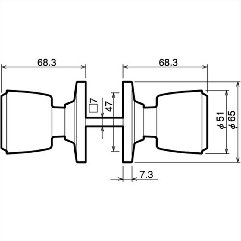 国内外の人気 川口技研 ドアノブ ハイス空錠 BS60 DT30−45 www.servitronic.eu