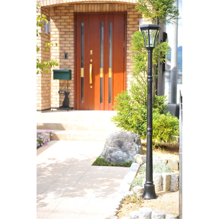 谷村実業 ソーラーＬＥＤ街灯 門灯 玄関灯 ＴＡＮ－Ｓ３２８ ブラック BK 10,882円