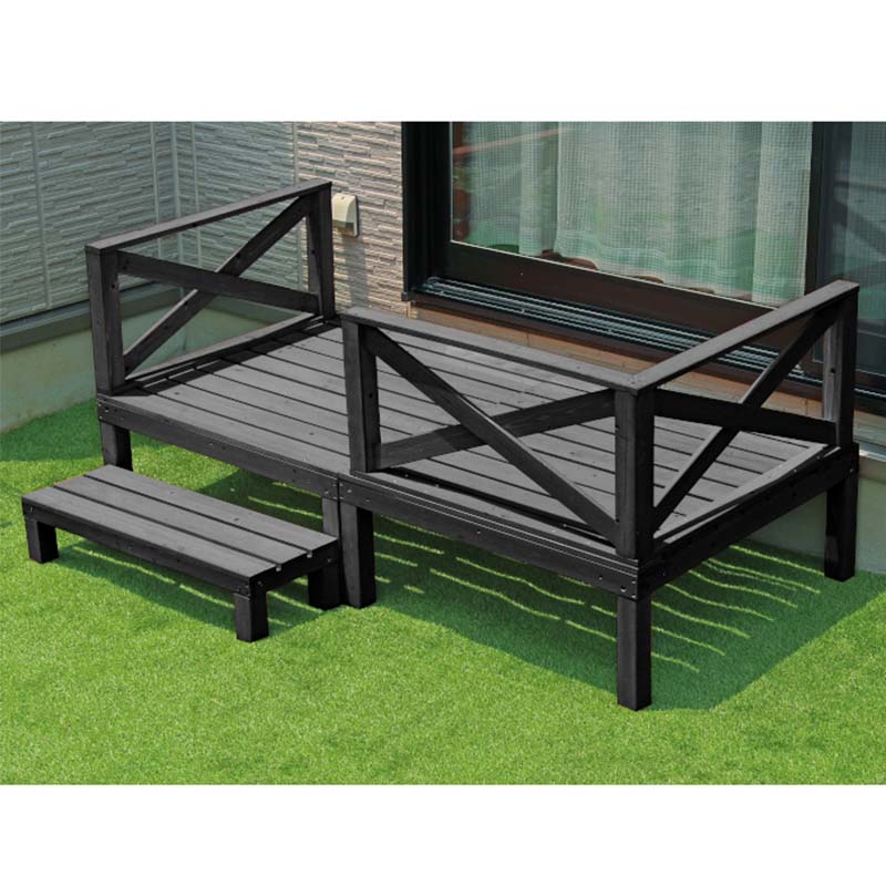 谷村実業 ウッドデッキ TAN−752(0.5坪)ダークブラウン|ホームセンターバロー 店