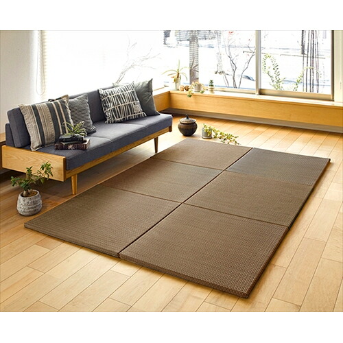 萩原 軽量 置き畳 南風 同色９枚セット 82×82×2.5cm