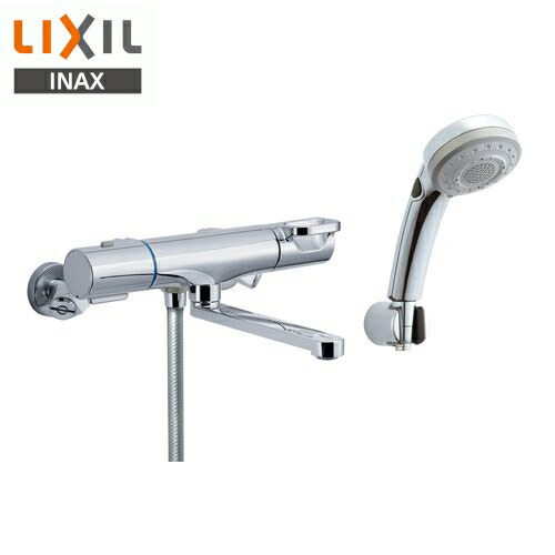 LIXIL(リクシル) 壁付サーモスタットシャワーバス水栓 多機能エコフルスイッチシャワー（寒冷地） RBF-817NW INAX 浴室用 整流 本体昇温防止機能 ソフトサーモ 防カビホース 多機能シャワー 節水 省エネ 吐水口長さ自在170mm 配管サイズ13mm