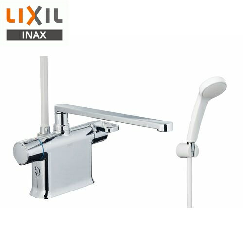 LIXIL(リクシル) サーモスタット付シャワーバス水栓デッキタイプ 取付ピッチ可変タイプ(寒冷地) RBF-822N 浴槽・洗い場兼用 昇温防止 ソフトサーモ 防カビホース エコフルシャワー 節水 省エネ 整流 吐水口長さ自在300mm 配管サイズ13mm