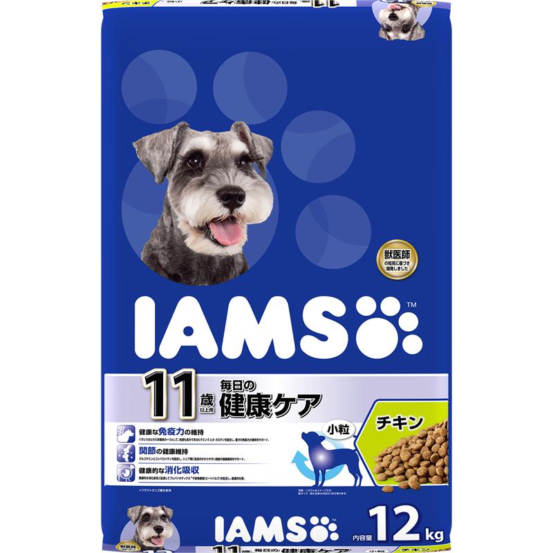 【セット販売】 アイムス犬用 11歳以上 毎日の健康ケア チキン 小粒 12kg (×2セット) マースジャパンリミテッド