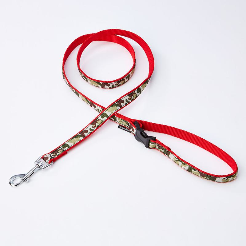 【セット販売】 ペティオ(Petio) 犬用引き紐 EthicalDoor 迷彩リード SS レッド (×6セット) ペティオ