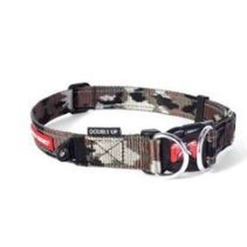 【セット販売】 イージードッグ ダブルロックカラー L グリーンカモ (×4セット) 新東亜交易