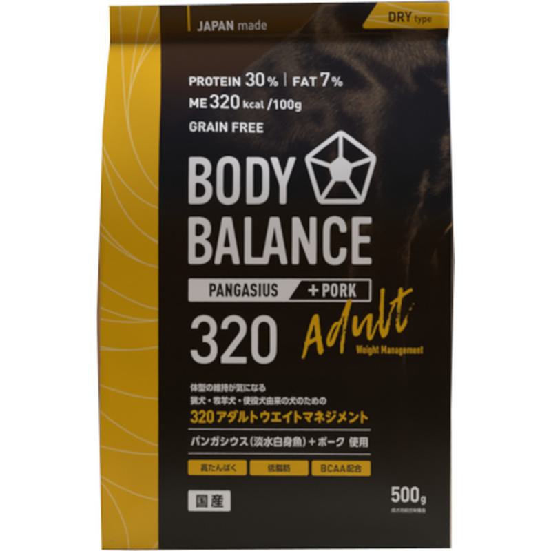 【ケース販売】 BODY BALANCE ボディバランス 320 アダルトウエイト (1袋500g入 ×12袋セット) ヴォイス|ホームセンターバロー 店