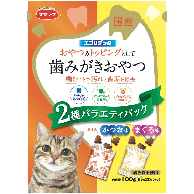 【ケース販売】 スマック エブリデンタ猫用 かつおまぐろ (1袋100g入 ×20袋セット)