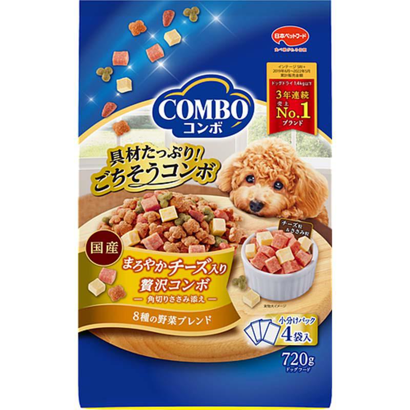 【ケース販売】 日本ペットフード コンボドッグまろやかチーズ入 犬 ドライ 1～6歳まで 成 (1袋720g入 ×12袋セット)