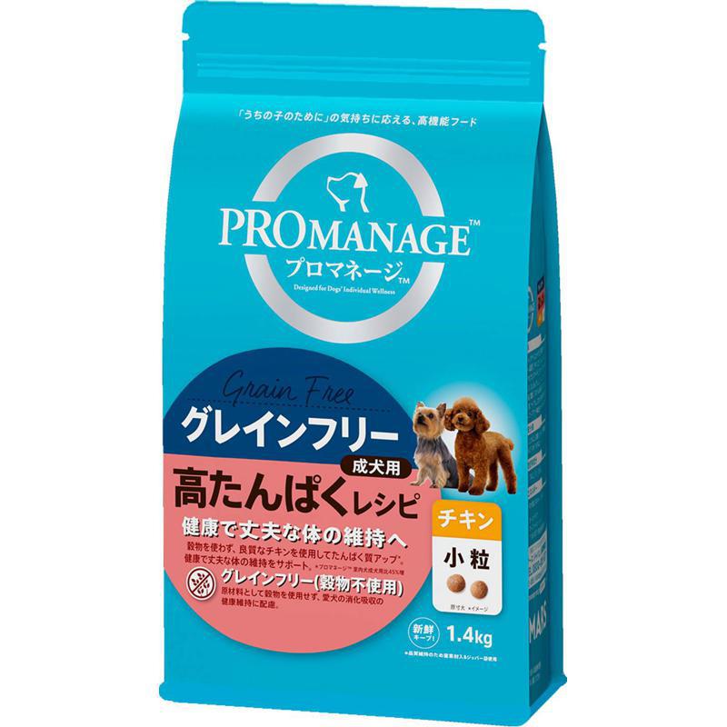 【ケース販売】 マースジャパンリミテッド 犬 ドライ プロマネージ 成犬用 高たんぱくレシピ チキン 小粒 (1袋1.4kg入 ×6袋セット)