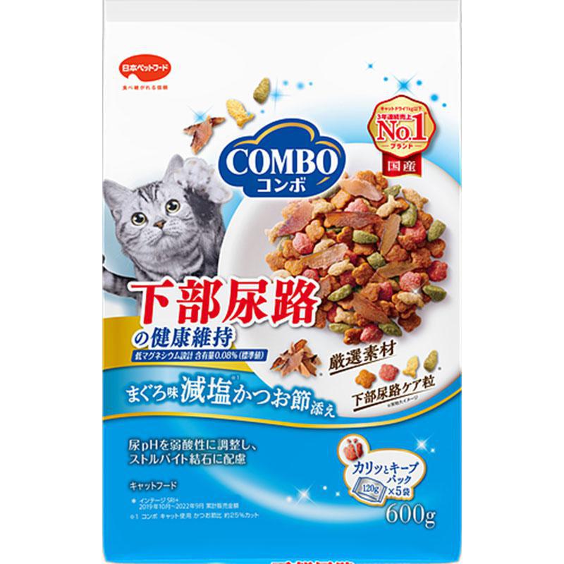 【ケース販売】 日本ペットフード コンボキャット猫下部尿路の健康維持 600g 1袋(1p120g入×5p入)×12袋セット