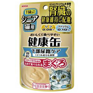 【ケース販売】 アイシア シニア猫用 健康缶パウチ下部尿路ケア (1袋40g入×48袋セット)