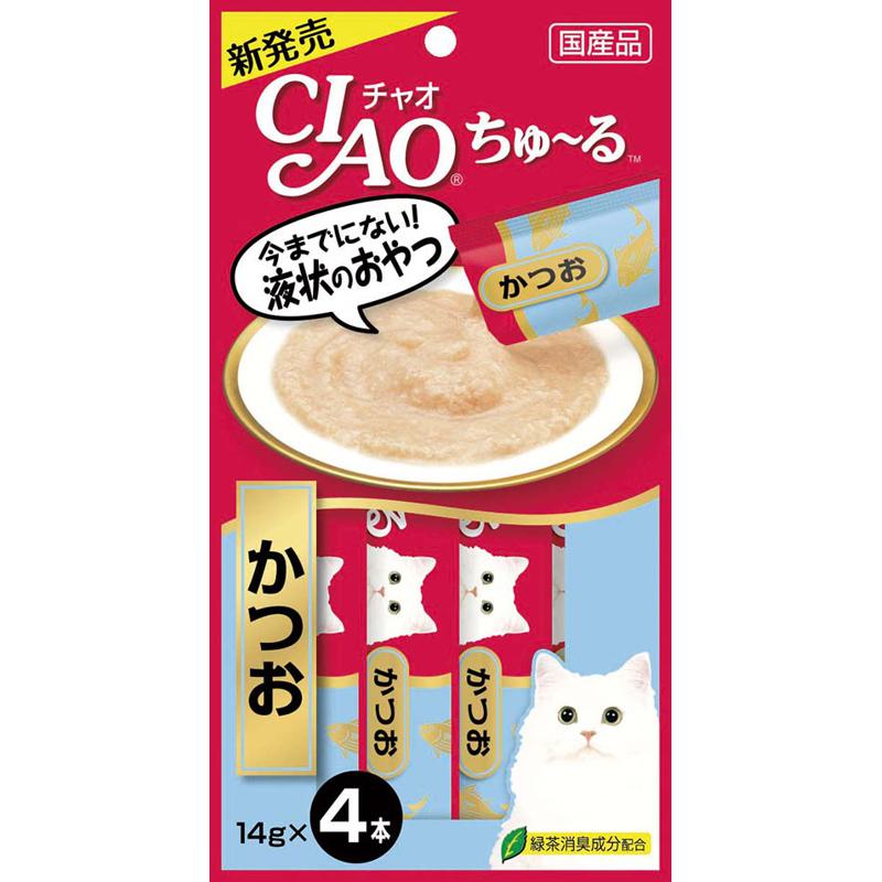 【ケース販売】 いなばペット CIAO ちゅ?る かつお SC-72 1袋(1本14g×44本入)×48袋セット