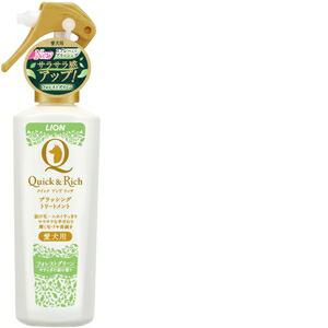 【ケース販売】 ライオン商事 クイック&リッチ ブラッシングトリートメント 愛犬用 フォレストグリーン200ml (1本200ml×24本セット)