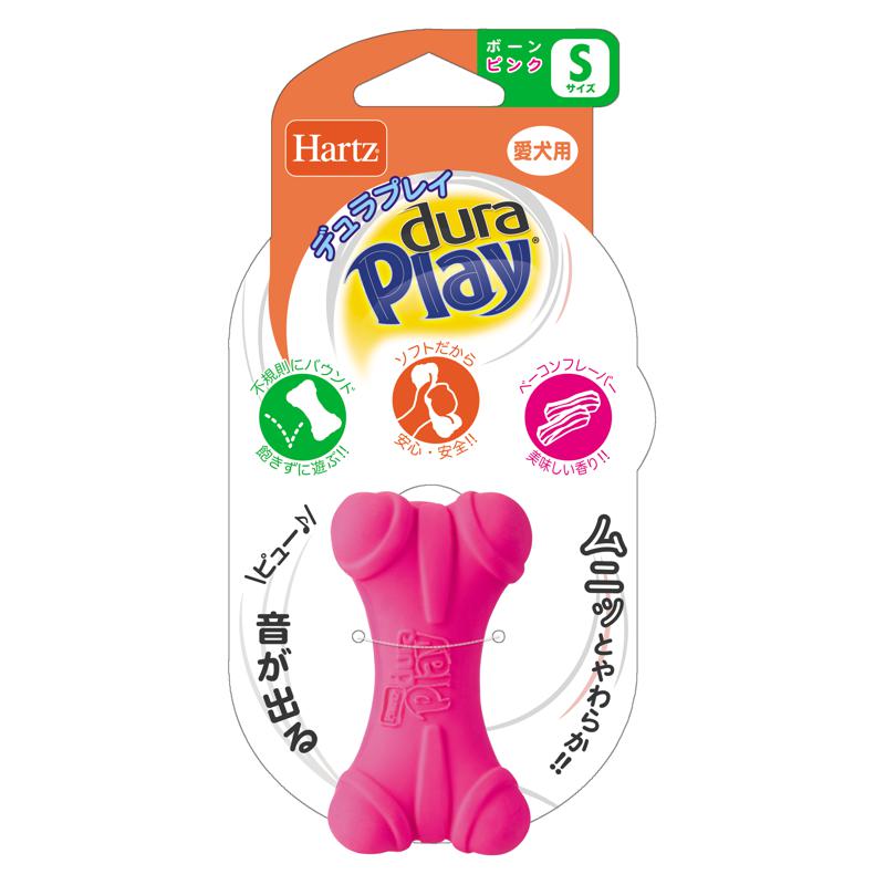 【セット販売】 ハーツ デュラプレイ ボーン S ネオンピンク (×24セット) Hartz 住商アグロインターナショナル