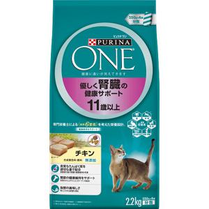 【ケース販売】 ネスレ ピュリナワンキャット 優しく腎臓の健康サポート 11歳以上 チキン 2.2kg入×6セット