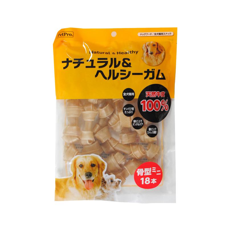 【ケース販売】 ペットプロジャパン ペットプロ ナチュラル＆ヘルシーガム 骨型ミニ 18本入×36セット 19,256円