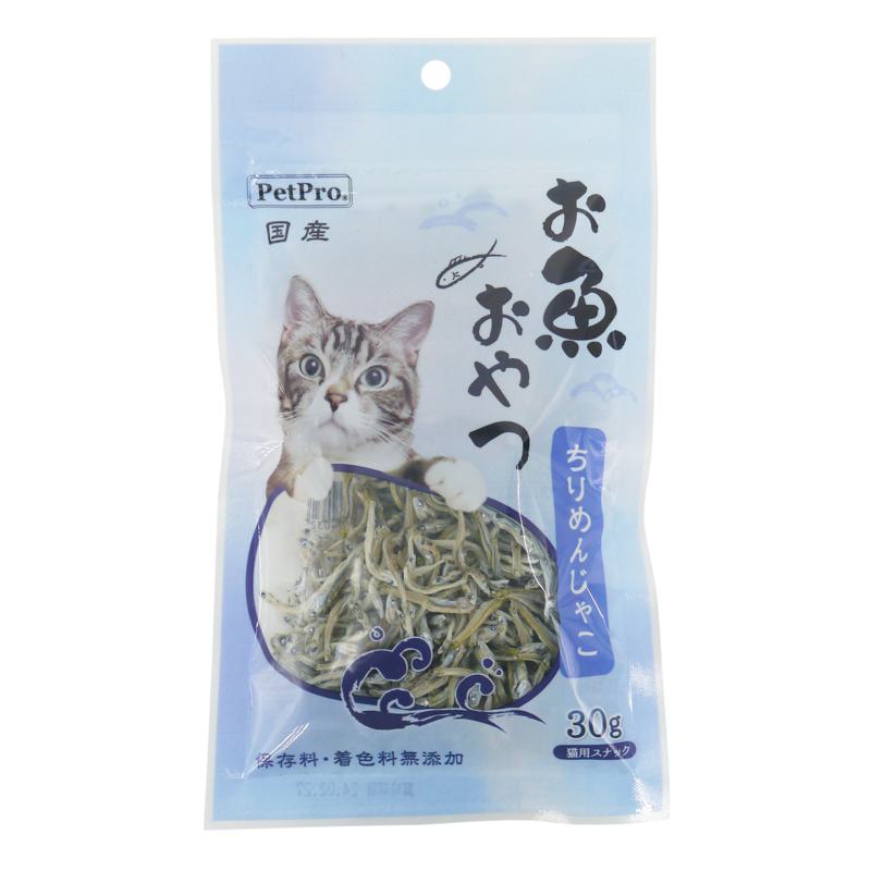 【ケース販売】 ペットプロジャパン ペットプロ 猫用お魚おやつ ちりめんじゃこ 30g入×80セット