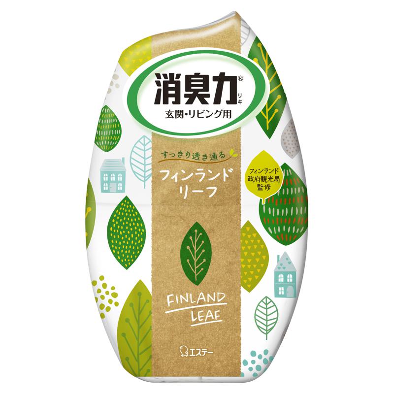 【セット販売】 エステー 消臭力 玄関・リビング用 フィンランドリーフ 400ml(×18セット) 芳香消臭/部屋用