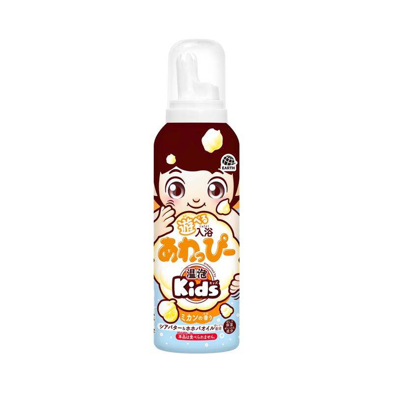 【セット販売】 アース 温泡 Kids 遊べる入浴 あわっぴー ミカンの香り 160ml(×15セット) 入浴剤/バラエティ・キッズ
