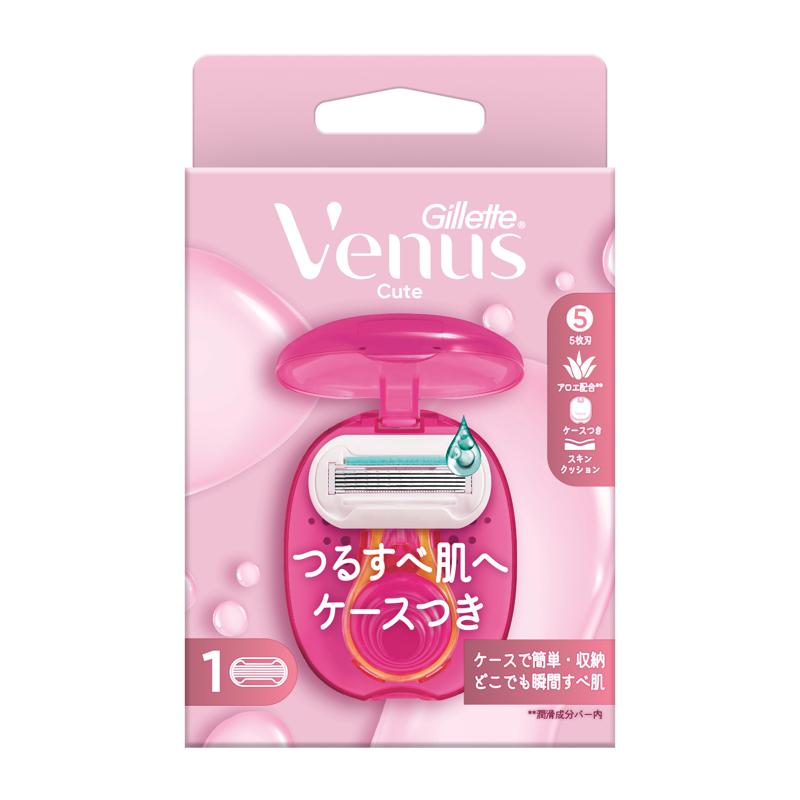 【セット販売】 P&G ヴィーナス うるおい肌ケース付き 替刃1個付[本体装着](×6セット) Gillette Venus カミソリ/女性用