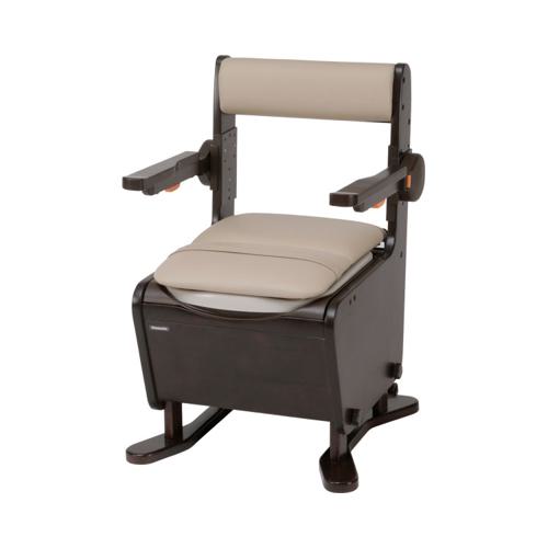 家具調トイレ ＜座楽＞ ひじ掛けはねあげ / PN-L23407 ソフト便座 ダークブラウン パナソニック (T0992)