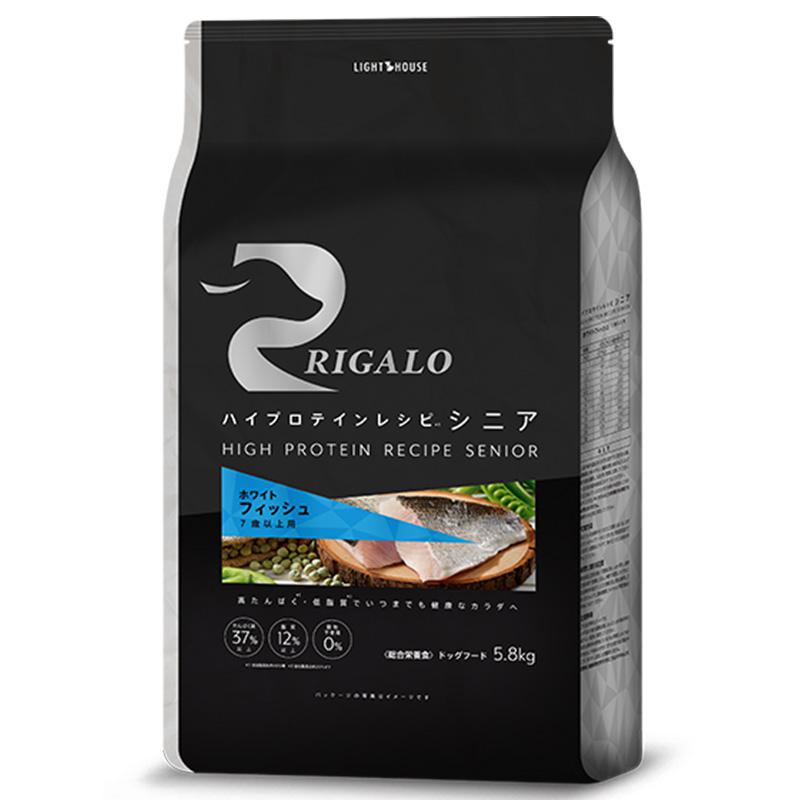 リガロ ハイプロテインレシピ 7歳以上 フィッシュ 5.8kg｜ホームセンターバロー　店