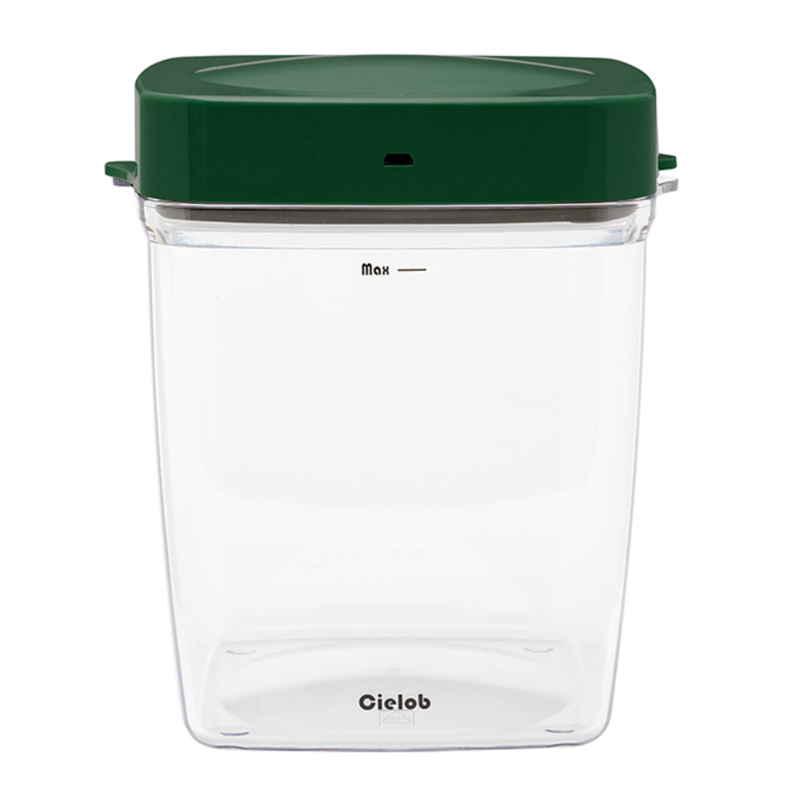 Ko.U 保存容器 2.5L Cielob セローブ 自動真空キャニスター スクエア グリーン