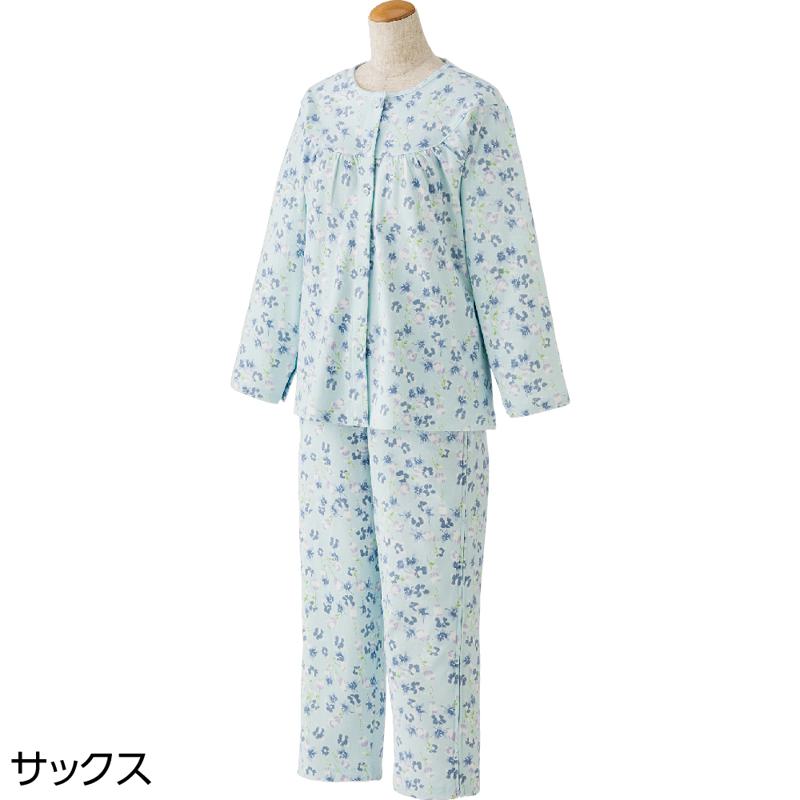フルオープンパジャマ サックス サイズ:L (38515)