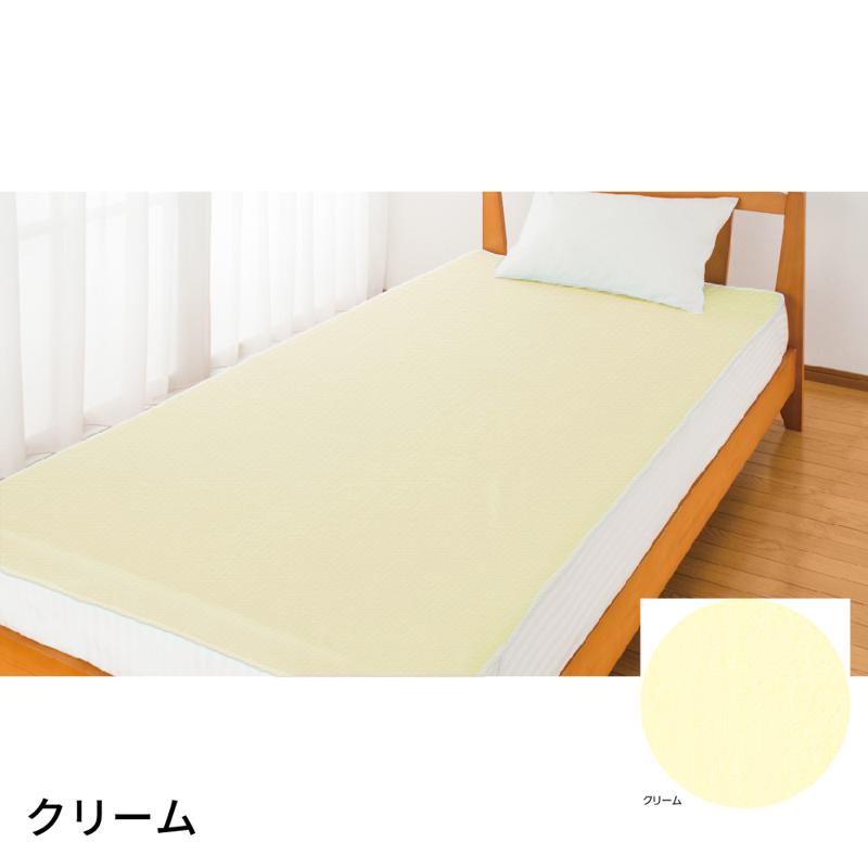 スムース防水シーツ(全面) クリーム サイズ:105×200cm (39023)