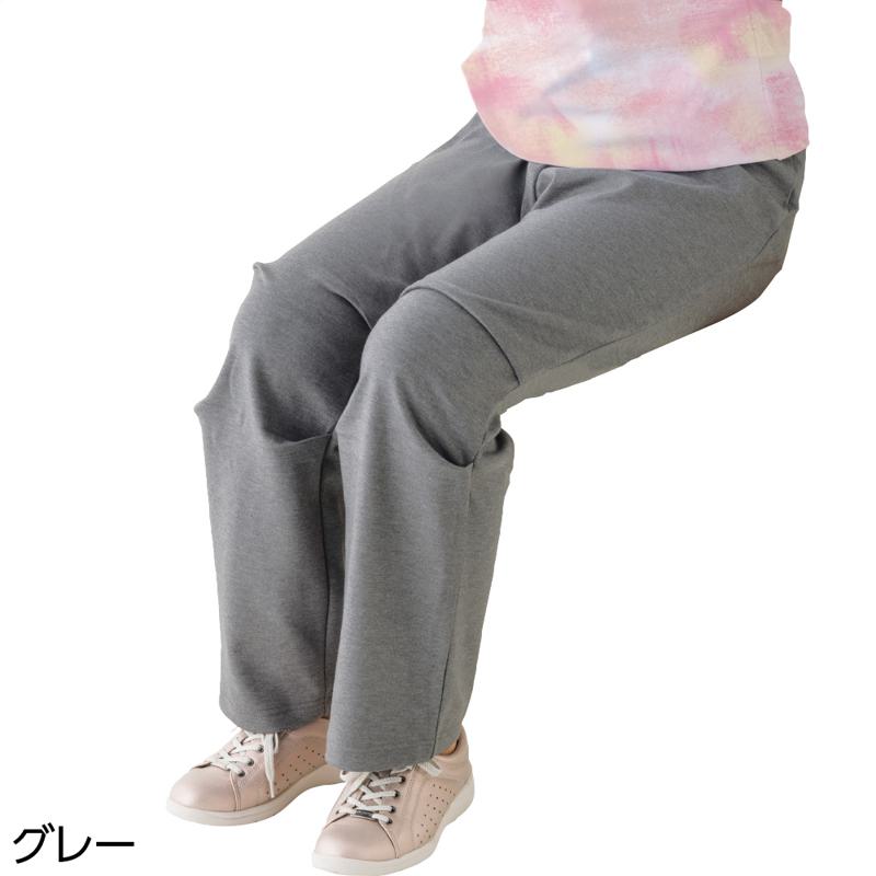 座・ビューティフォーニットパンツ(婦人) グレー サイズ:M (820939)