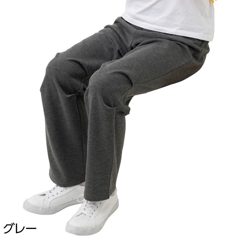 座・ビューティフォー裏起毛ニットパンツ(紳士) グレー サイズ:LL (822035)