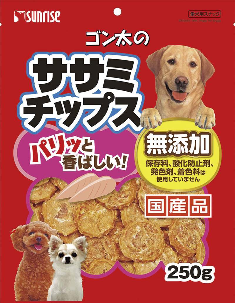 超人気 マルカン サンライズ 犬 スナック ゴン太のササミチップス