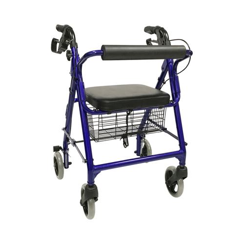 シンフォニー / ブルー 島製作所 歩行関連/歩行車・歩行器/歩行車 (W1082)｜ホームセンターバロー　店