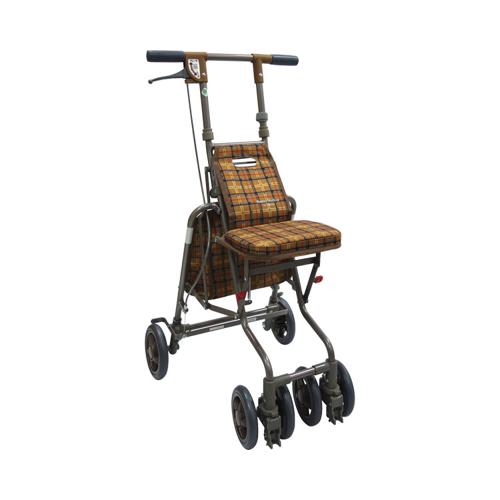 サニーウォーカーAW-III / CLブラウン 島製作所 歩行関連/シルバーカー/コンパクトタイプ (W0398)｜ホームセンターバロー　店