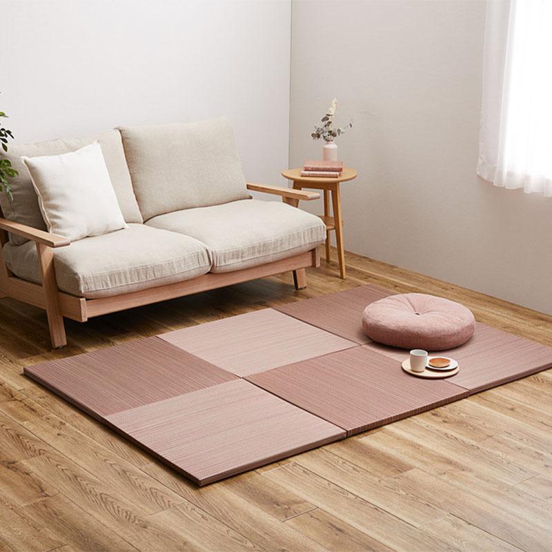 置き畳 65×65×2.5 レッド 軽量置き畳 同色6枚組 159054764