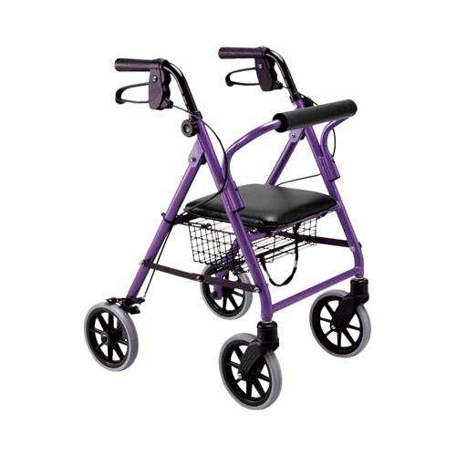 ハッピーミニ / 117003 パープルメタリック 竹虎 歩行関連/歩行車・歩行器/歩行車 (W1300)