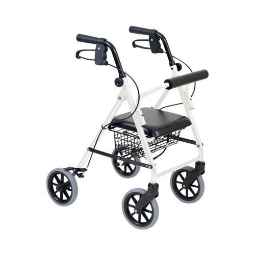 ハッピーミニトール / 117086 パールホワイト 竹虎 歩行関連/歩行車・歩行器/歩行車 (W2397)