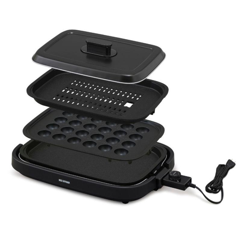 楽天市場】アイリスオーヤマ 網焼き風ホットプレート プレート3枚 APA